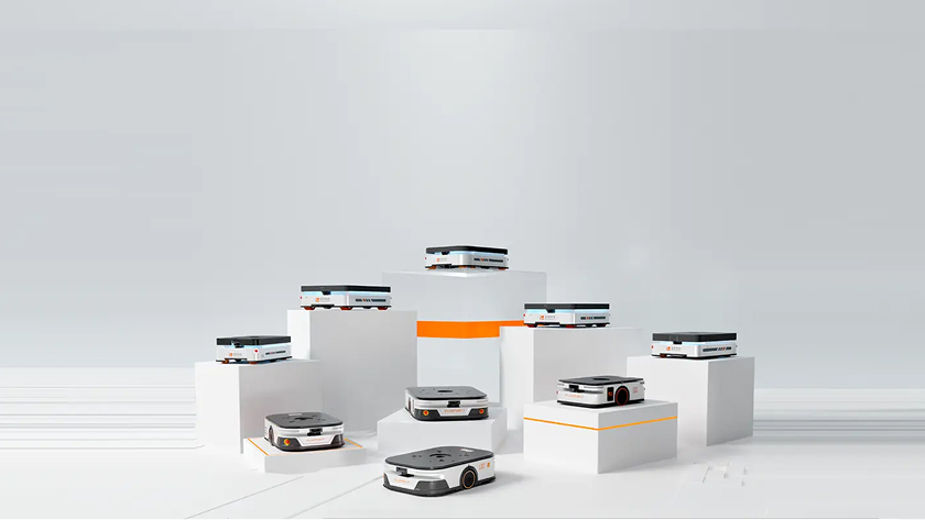 Serie EMMA Robots móviles autónomos de la serie EMMA optimizados para la logística y transporte eficiente en almacenes.